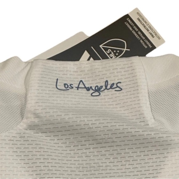 Adidas White LA Galaxy Home MLS Soccer Jersey Mens HZ6215 NON SPONSORED 2024 2XL - Picture 8 of 8
